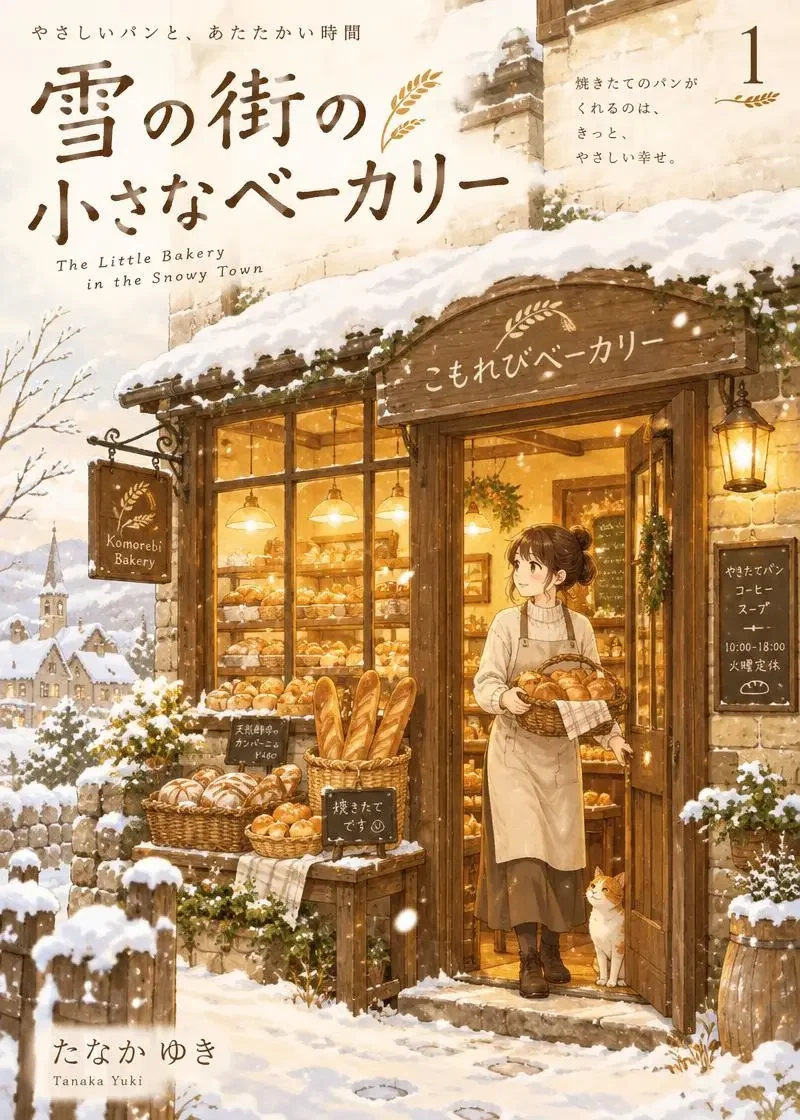冬天开张的面包店 同人漫画封面海报，最新更新作品