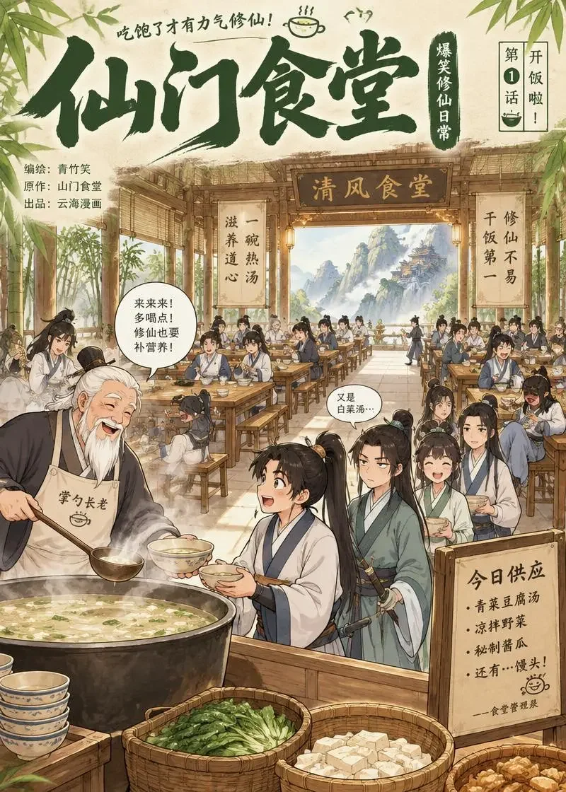 剑宗门派食堂运营日志 同人漫画封面海报
