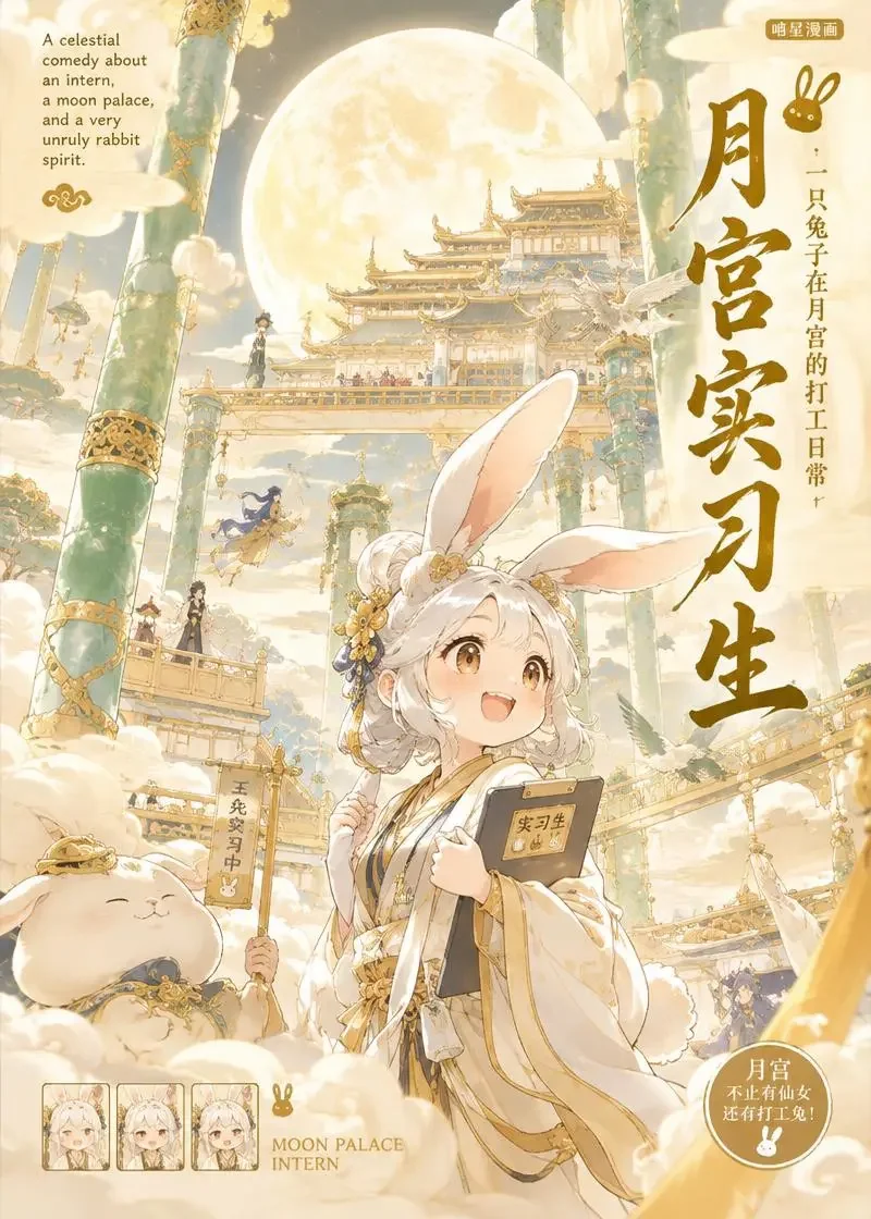 广寒宫第一批实习生 同人漫画封面海报