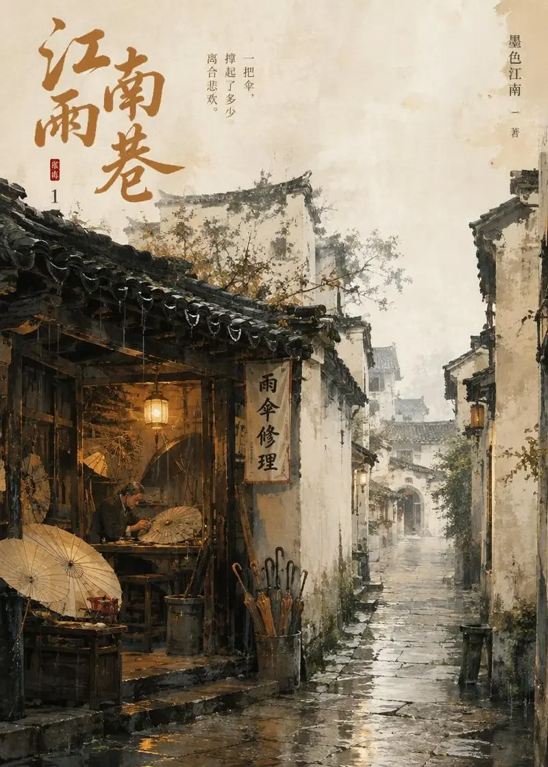 江南雨巷修伞铺 同人漫画封面海报
