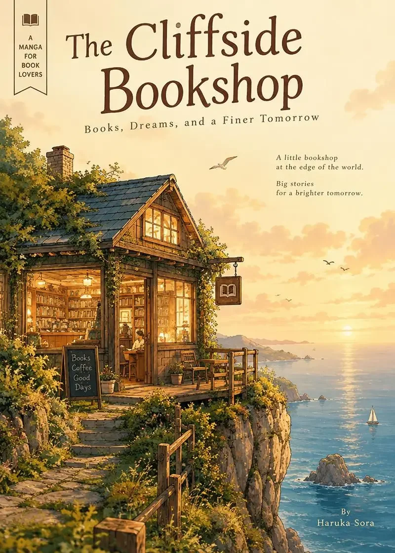 把书店开到世界尽头 同人漫画封面海报